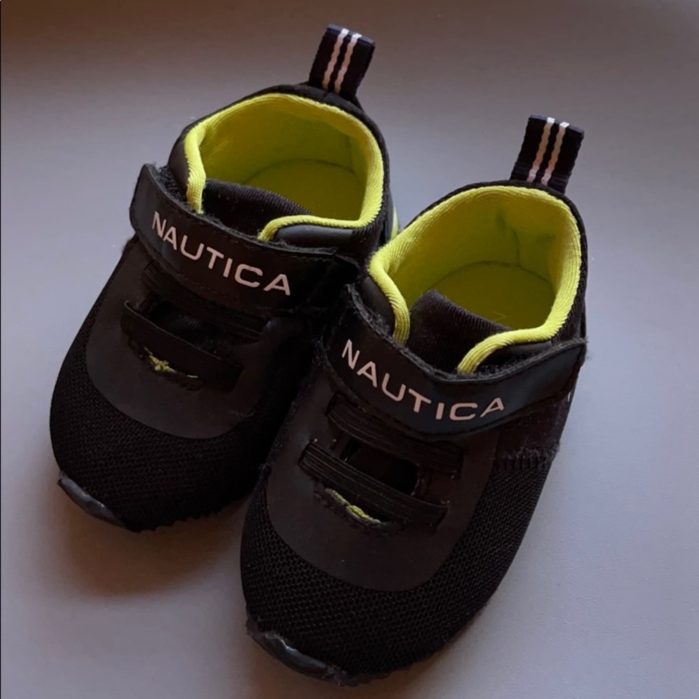 Black Nautica baby sneakers